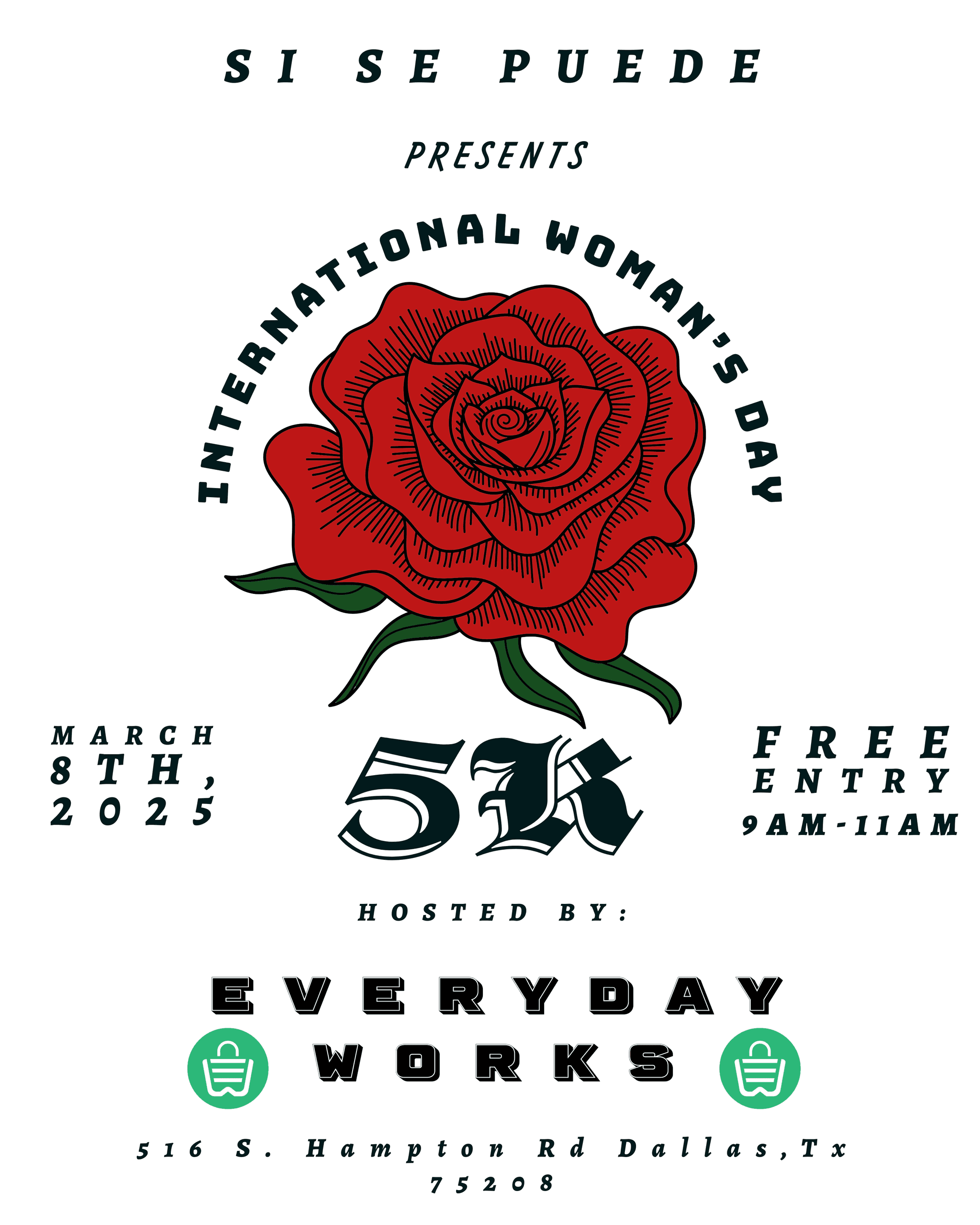 International Womans Day 5k Run at Everyday Works
